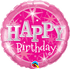 Happy Birthday <br> Pink Sparkle